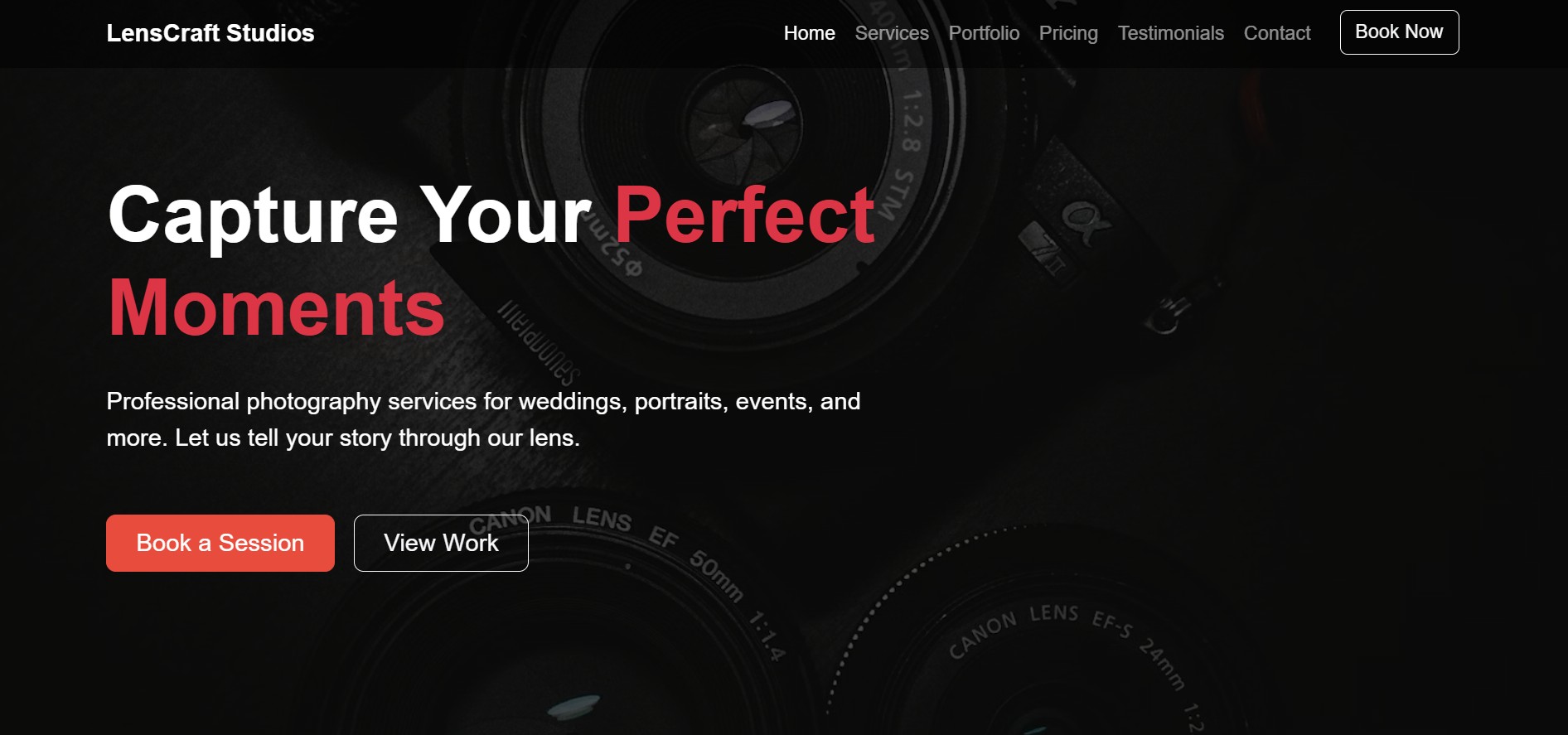 LensCraft Studios - Professional photography services